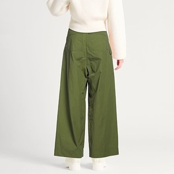 Plan C Technical Nylon Cotton Trousers in Guacamole Size 00 NWT - Picture 2 of 7
